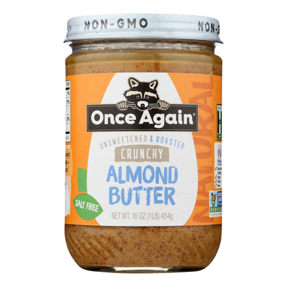 Once Again Almond Butter Crunch, 16 oz (Case of 6) - Non-GMO