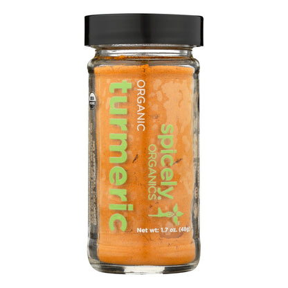 Spicely Organics USDA Certified Organic Turmeric Powder, 1.7 Oz. (Pack of 3)
