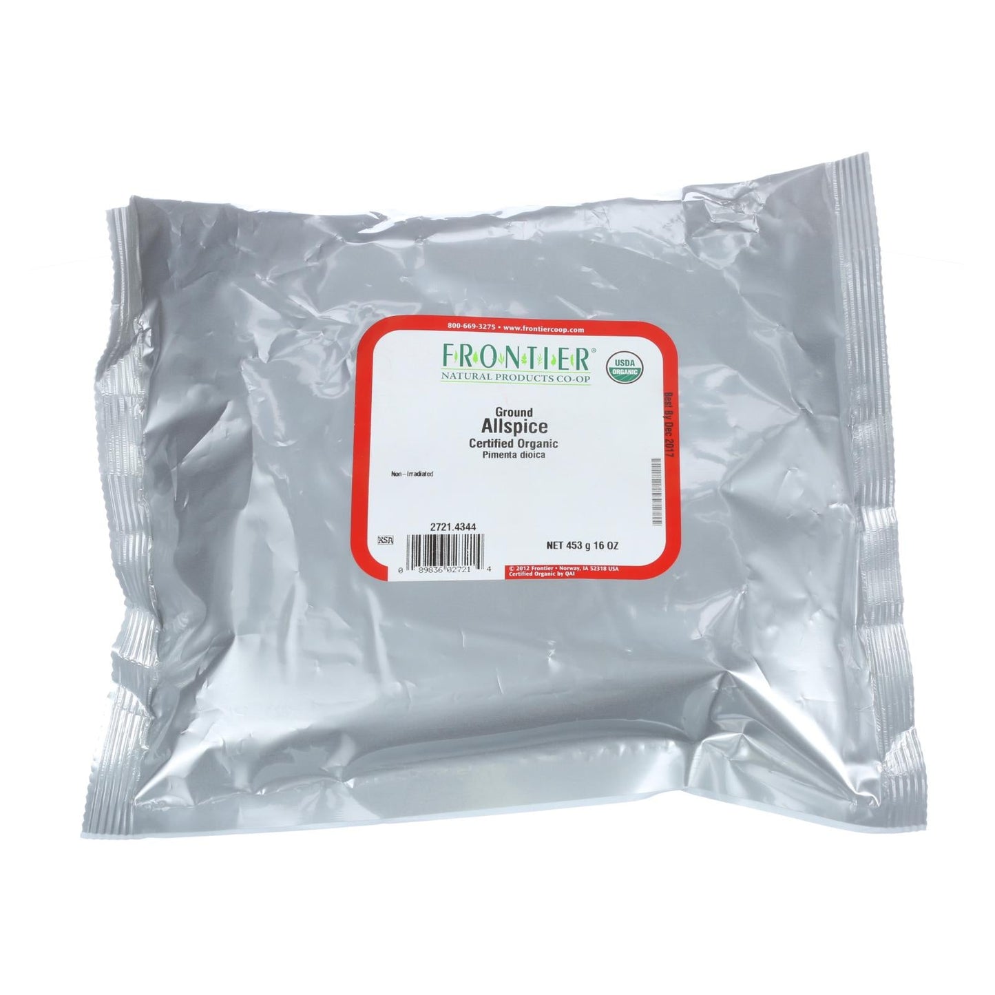 Frontier Herb - Organic  Allspice Powder: Select Grade Ground Spices, 1 lb
