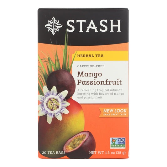 Stash Tea Passionfruit Herbal Tea - Mango, 120 Count (6 Pack)