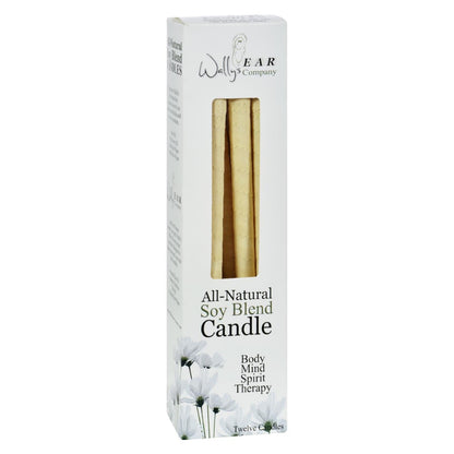 Wally's Candles Natural Soy Blend - 12 Candles | Deep Relaxation for Mind and Body | Unwind and Destress