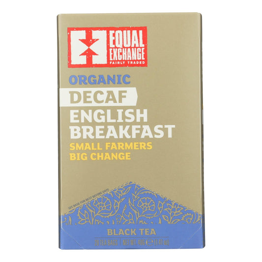 Equal Exchange Organic Black Tea English Breakfast, Pack of 6, 20-Count Box