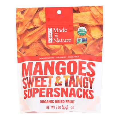 Made In Nature Organic Dried Mangoes, Non-GMO, Gluten-Free, Case of 6 (3 oz)