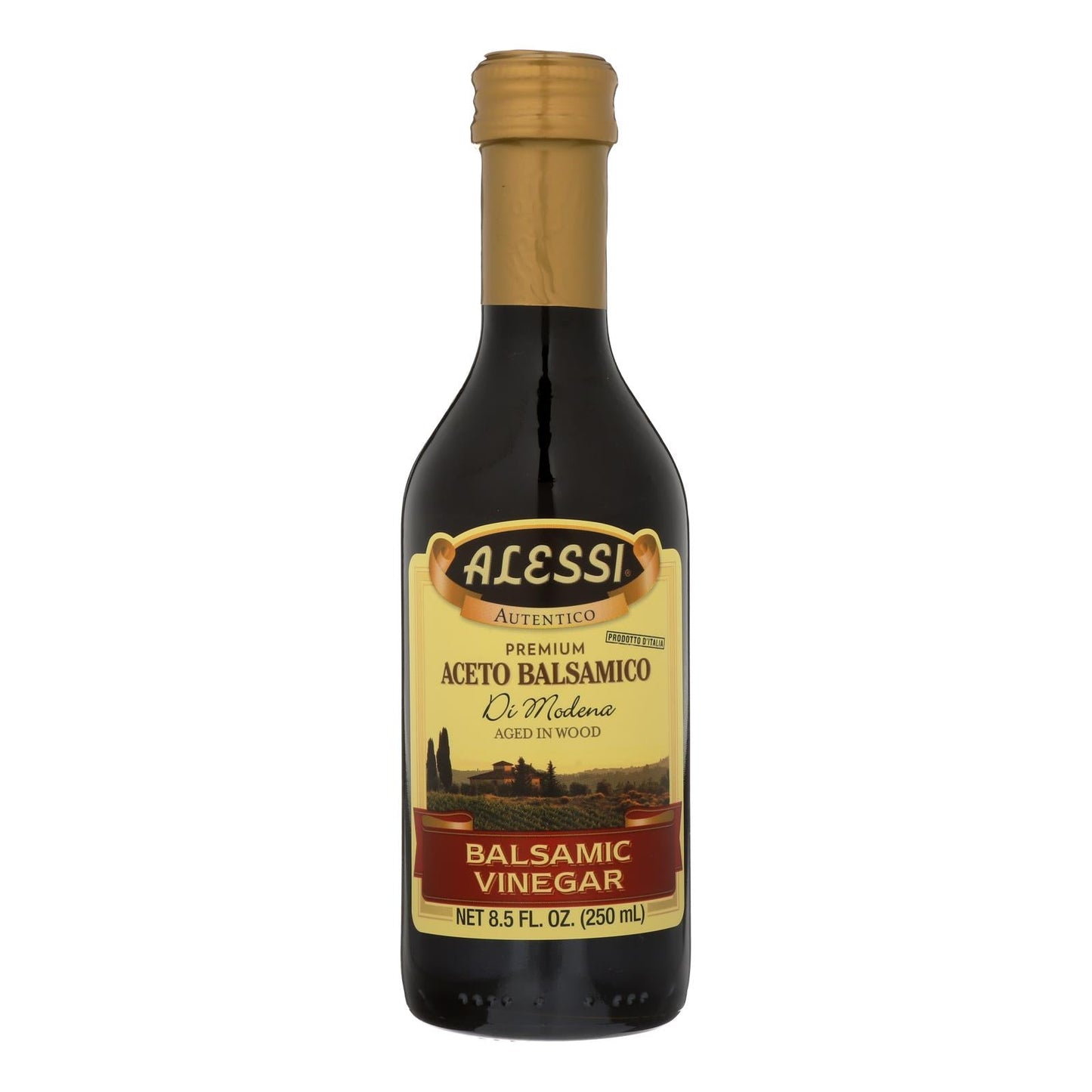 Alessi Aceto Balsamico Vinegar, Premium Quality (Pack of 6 - 8.5 Fl Oz)