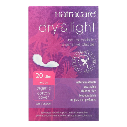 Natracare Dry and Light Individually Wrapped Pads (Pack of 20)