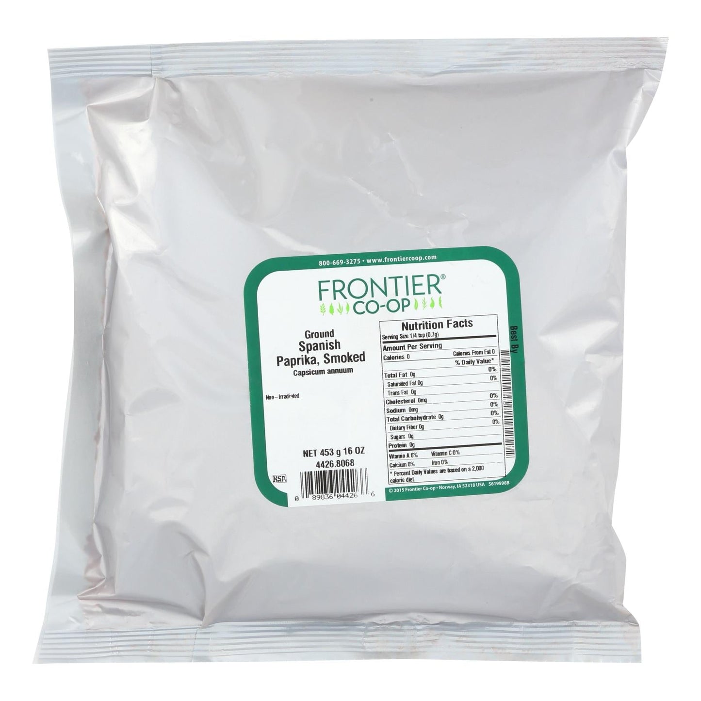 Frontier Herb Smoked Spanish Paprika Powder (Finely Ground) - 1 lb.