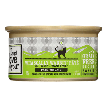 I and Love and You Canned Cat Food - Wabbit Pate for Finicky Cats (Pack of 24 - 3 Oz.)