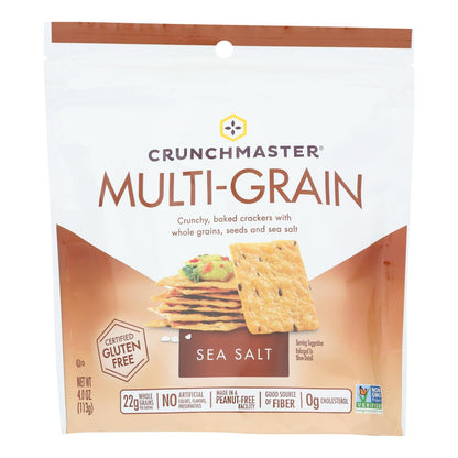 Crunchmaster Multigrain Crackers with Sea Salt, 4 Oz (Pack of 12)