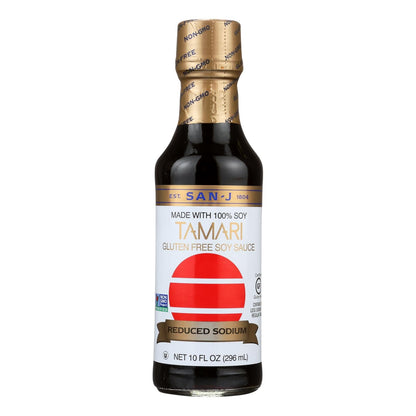 San-J Reduced Sodium Tamari Soy Sauce - 6 x 10 Fl Oz