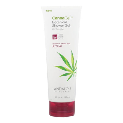 Andalou Naturals Patchouli + Basil Mint Invigorating Shower Gel - 8 Fl Oz