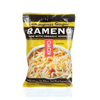 Koyo Lemongrass Ginger Instant Ramen, Case of 12, 2.1 Oz.