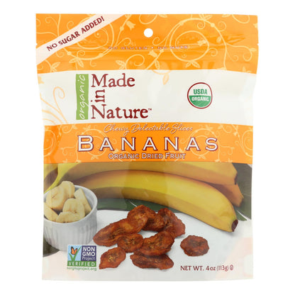Made In Nature Organic Dried Bananas - Pack of 6 - 4 Oz