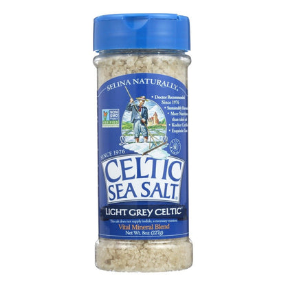 Celtic Sea Salt Light Grey - Mineral-Rich Gourmet Sea Salt, 8 oz (Pack of 6)