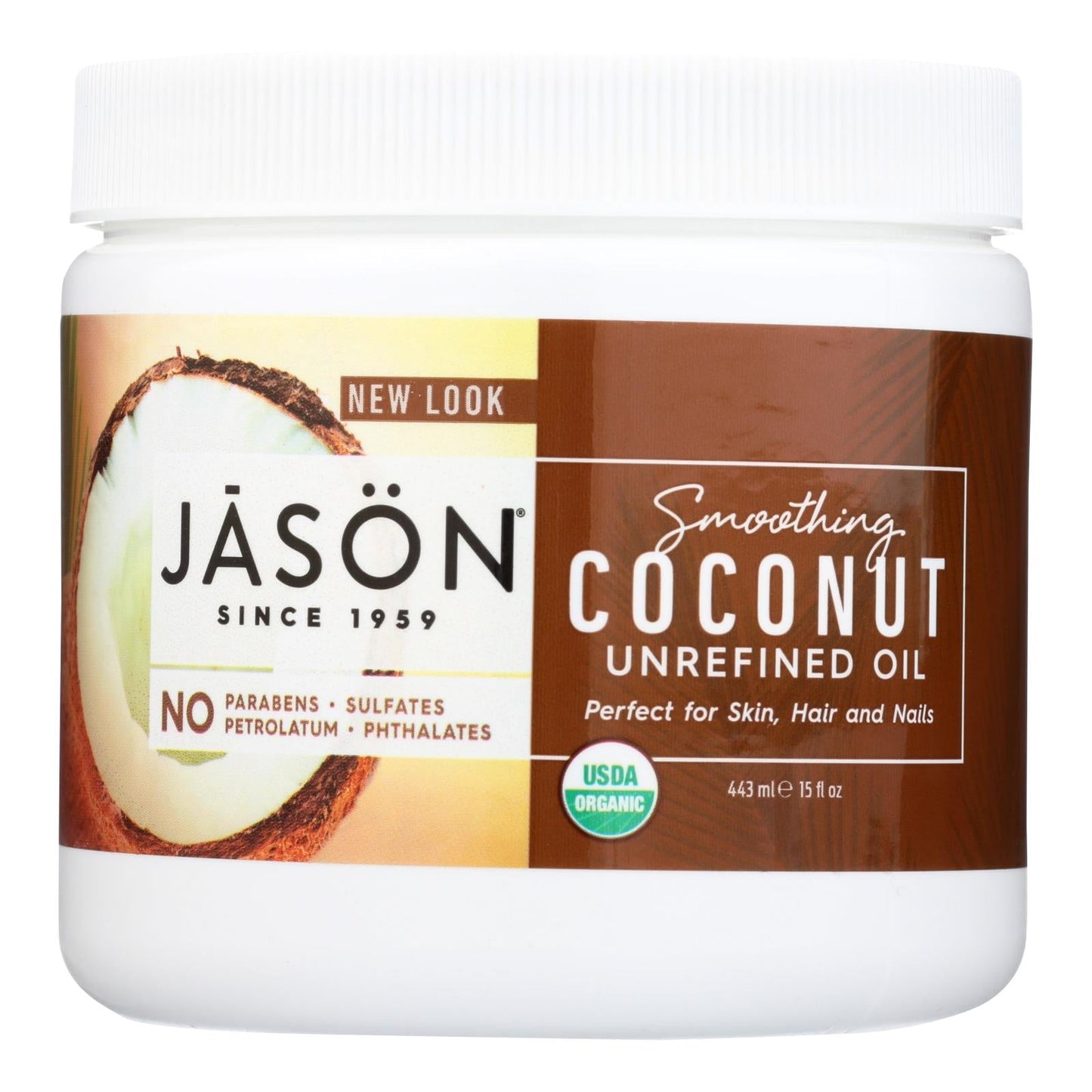 Jason Natural Products Organic Virgin Coconut Oil - 15 Fl Oz