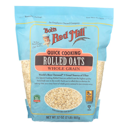 Bob's Red Mill Quick Cooking Rolled Oats (Pack of 4 - 32 Oz.)