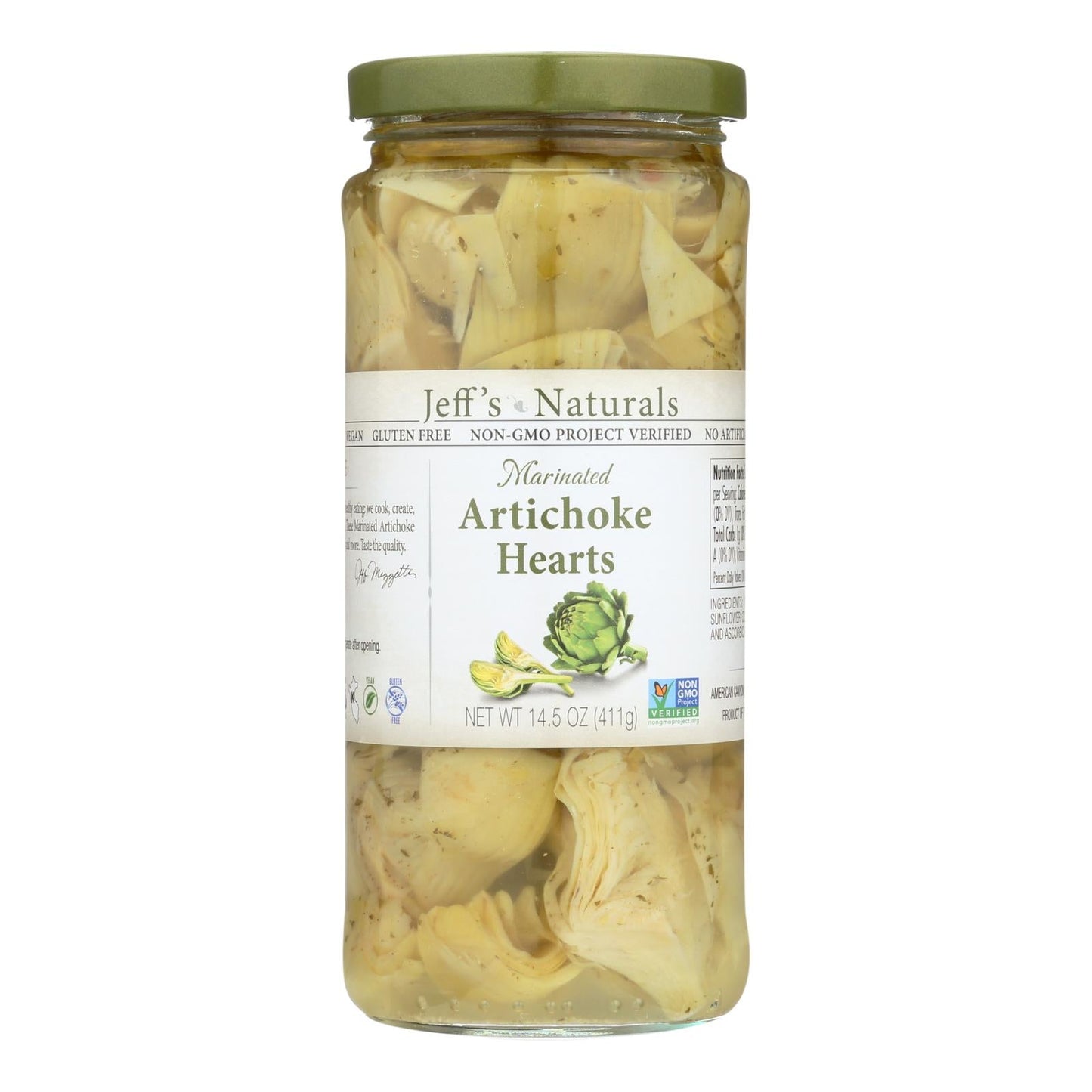 Jeff's Marinated Artichoke Hearts, Pack of 6 - 14.5 Ounces