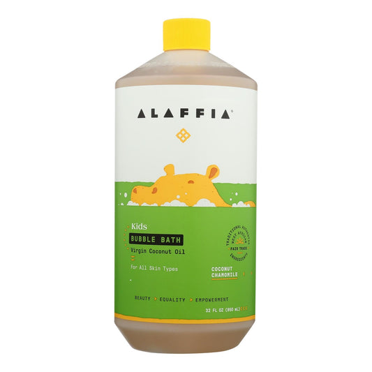 Alaffia Everyday Bubble Bath: Indulge in the Soothing Embrace of Coconut and Chamomile (32 Fl Oz)