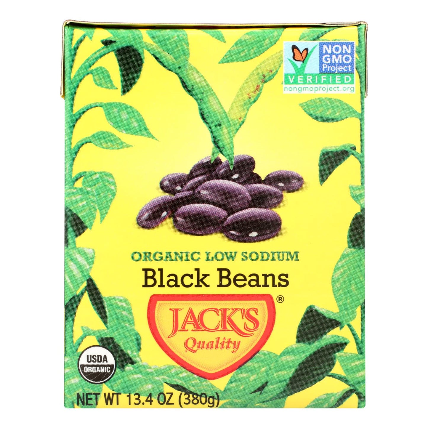 Jack's Organic Black Beans: Low Sodium for a Healthier Lifestyle (8 Pack, 13.4 Oz.)