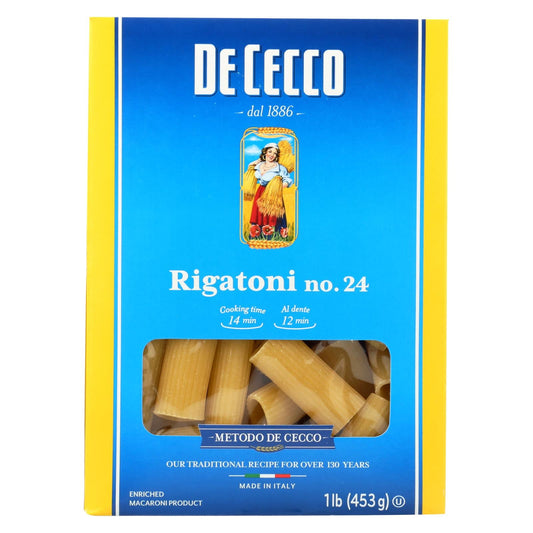 De Cecco Rigatoni Pasta, 12 Pack, 16 Oz. Each