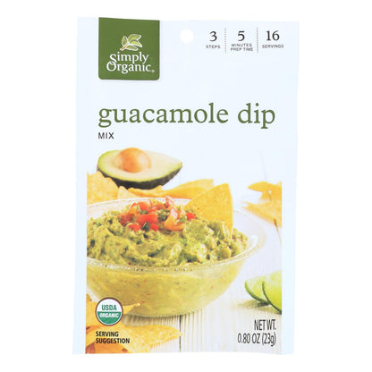 Simply Organic Guacamole Dip Mix, 0.8 Oz. (Case of 12)