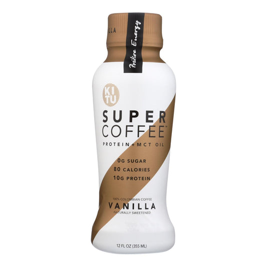 Kitu Life Super Coffee — 12 oz Cans, Case of 12 | Cold Brew + MCT Oil + Protein