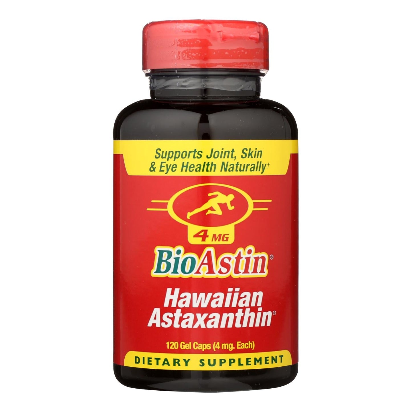 Bioastin Astaxanthin 4mg (120 Capsules) - Microalgae Supplement