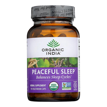 Organic India Peaceful Sleep Supplement (90 Capsules)
