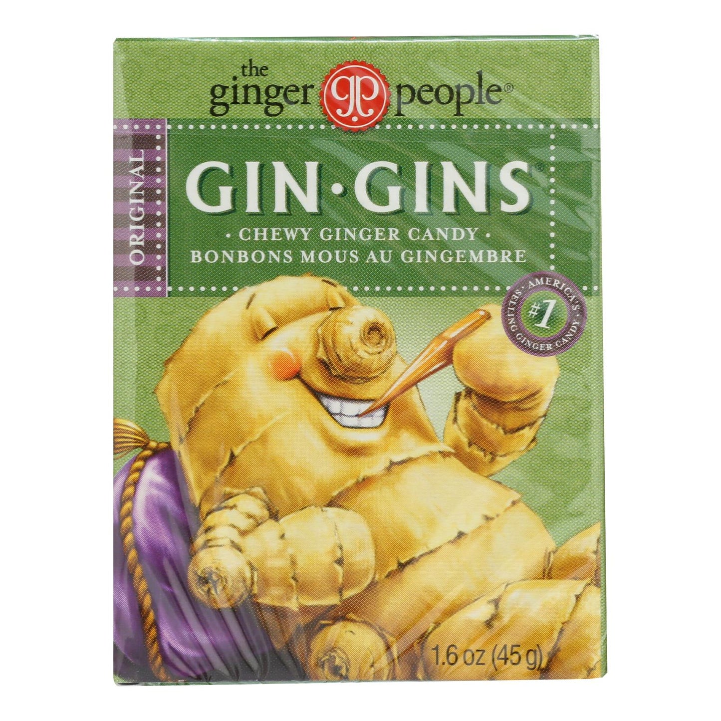 The Ginger People Gingins Chewy Original Travel Packs (Pack of 24 - 1.6 Oz.)