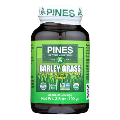 Pines International Organic Barley Grass Powder (3.5 Oz. Pack)