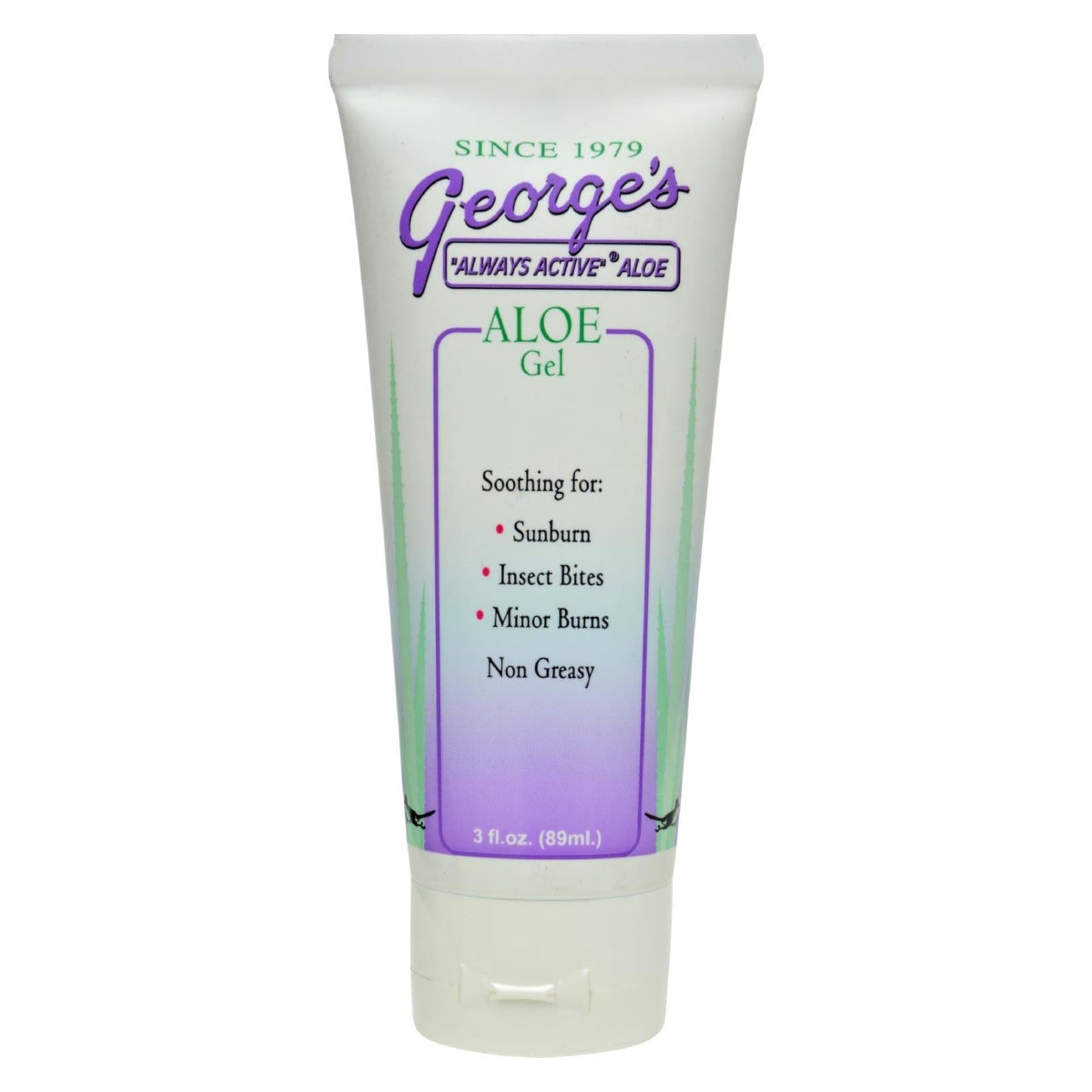 George's Aloe Vera Gel (3 Oz.) - Soothing Relief for Sunburn, Bites & More