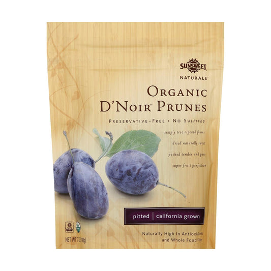 Sunsweet Naturals Organic D'Noir Prunes, 12 Pack, 7 Oz. Each