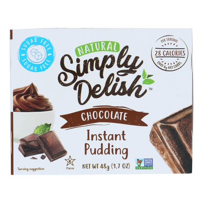Simply Delish Chocolate Pudding & Pie Filling, Pack of 6, 1.7 Oz Each