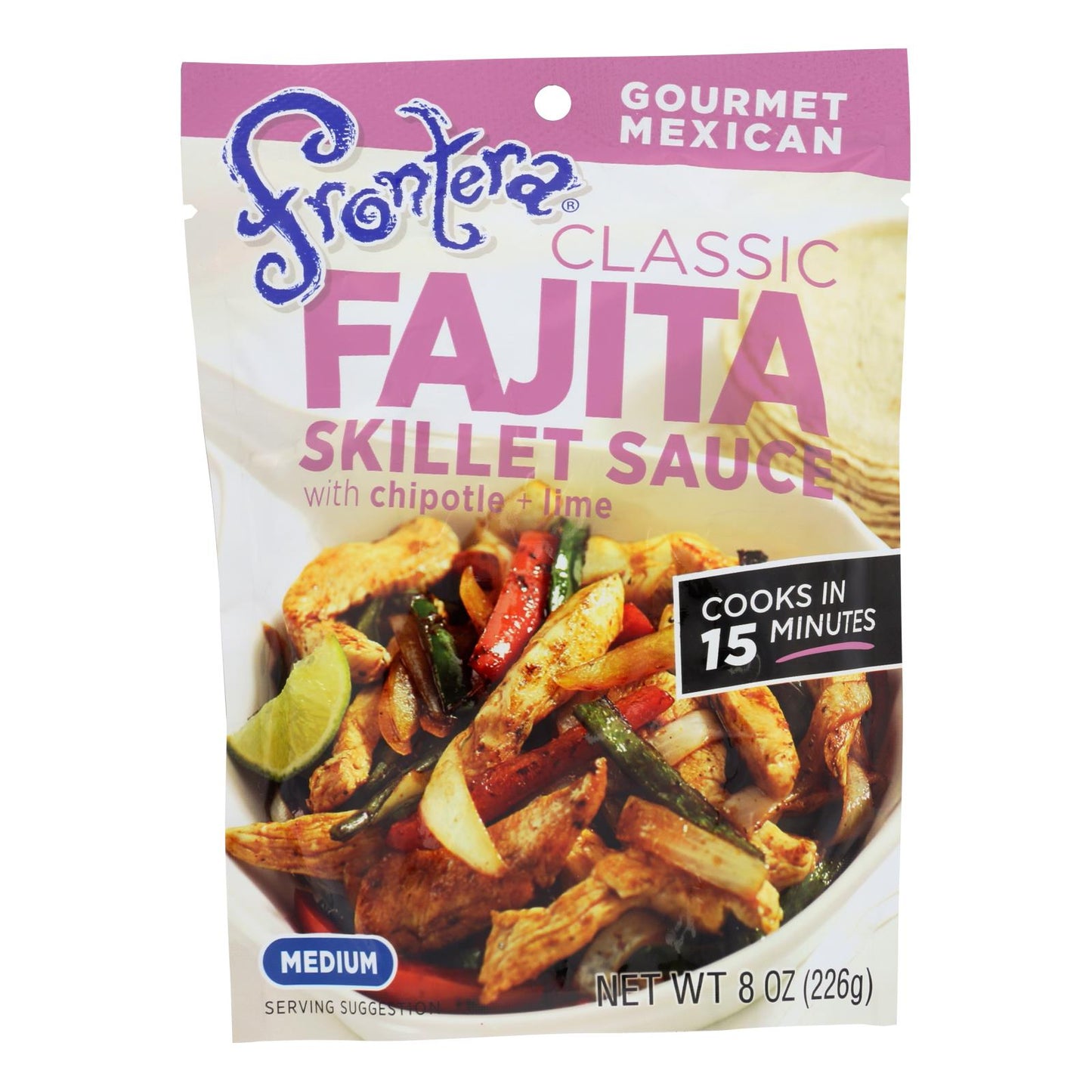 Frontera Classic Fajita Skillet Sauce with Chipotle & Lime, Gluten-Free, 8 oz, Case of 6