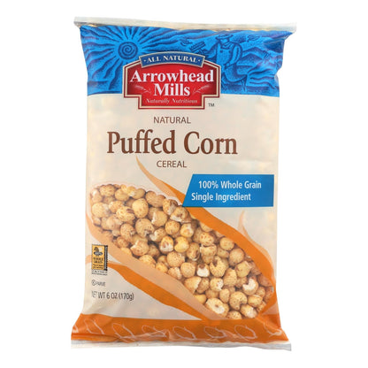 Arrowhead Mills Puffed Corn Cereal: Wholesome Goodness in Every Bite (12 Pack - 6 Oz. Each)