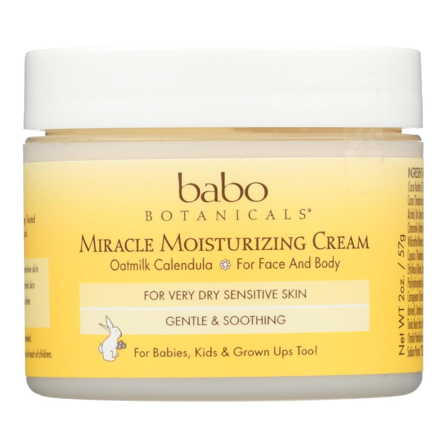 Babo Botanicals Miracle Cream Moisturizing Oatmilk (2 Oz., Pack of 2)