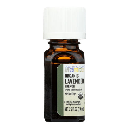 Aura Cacia French Lavender Essential Oil - 0.25 Fl Oz