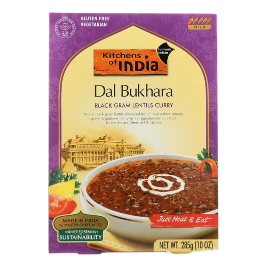 Kitchen Of India Premium Black Gram Lentils Curry (Dal Bukhara) 10 Oz Pack of 6
