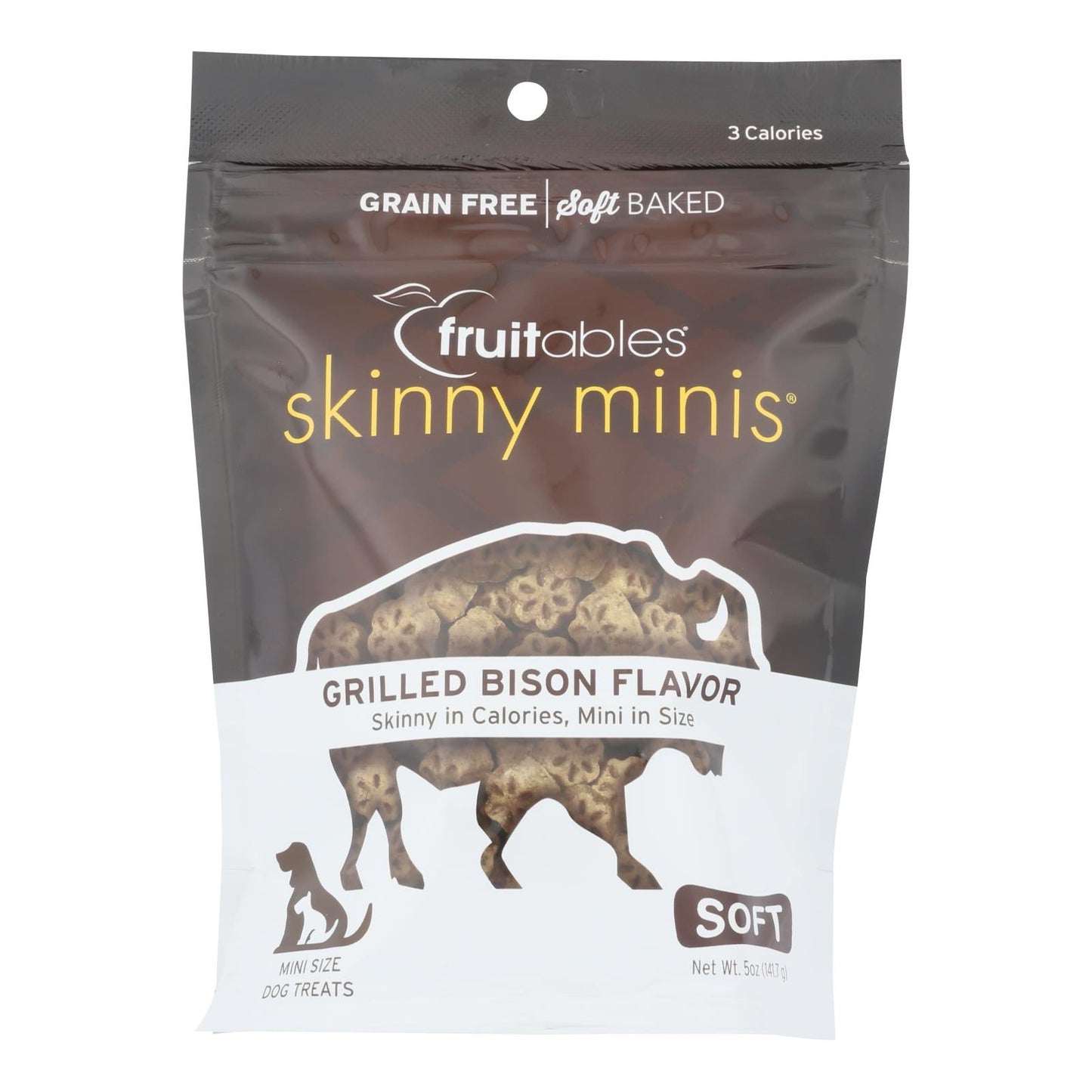Fruitables Soft Bison Dog Treats (Pack of 12) - 5 Oz.