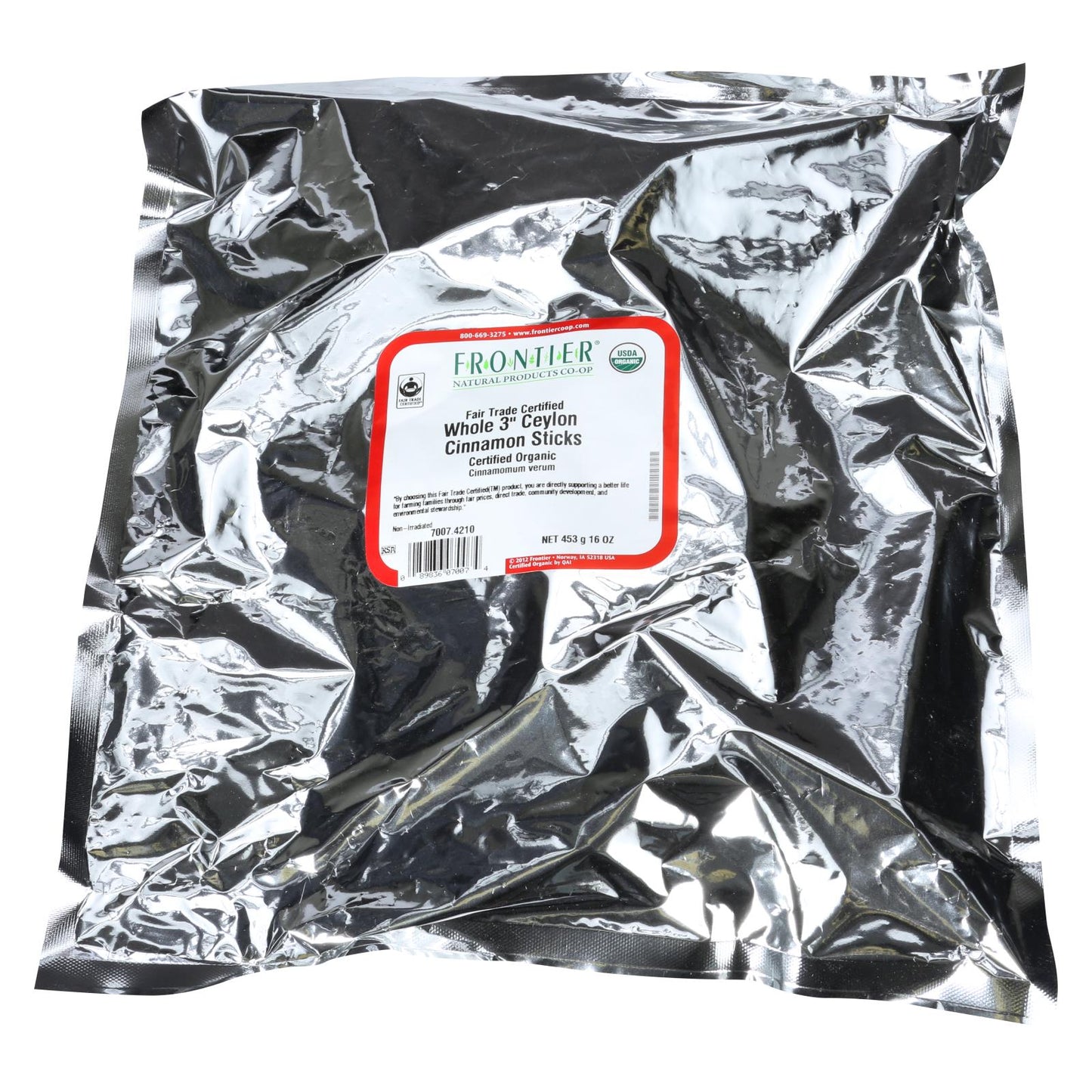 Frontier Herb Organic Fair Trade Ceylon Cinnamon Sticks