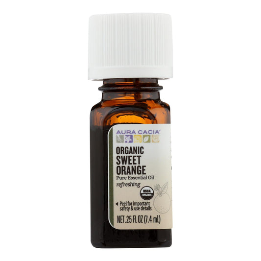 Aura Cacia Organic Sweet Orange Essential Oil (25 Oz.)
