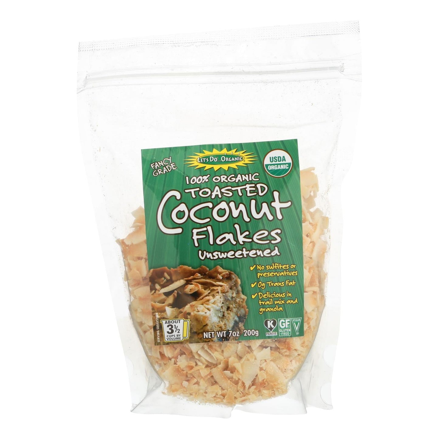 Let's Do Organic Toasted Coconut Flakes (12-Pack, 7 Oz. Each)