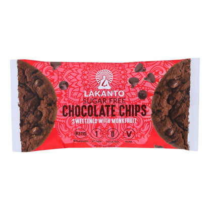 Lakanto Unsweetened Chocolate Chips, Keto-Friendly, Sugar-Free, 8 Oz. (Pack of 8)