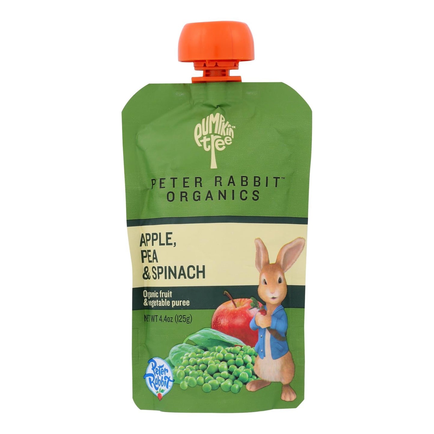 Peter Rabbit Organics Veggie Snacks: Pea Spinach & Apple, 10-Pack (4.4 Oz. Each)