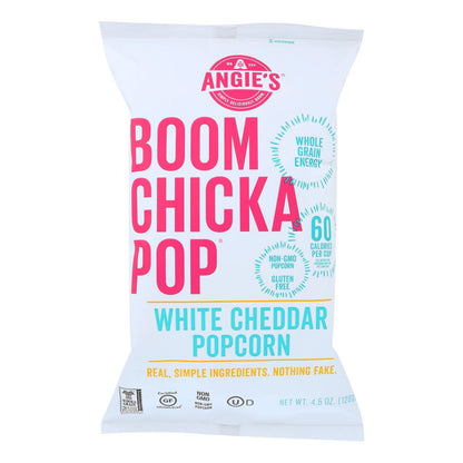 Angie's Boom Chicka Pop White Cheddar Popcorn, Case of 12, 4.5 oz. Each