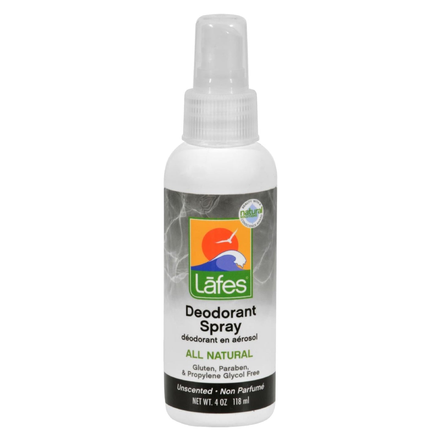 Lafe's Natural Aloe Deodorant Spray - 4 Fl Oz