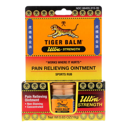 Tiger Balm Pain Relief Ointment - 6 Pack, 0.63 Oz Each
