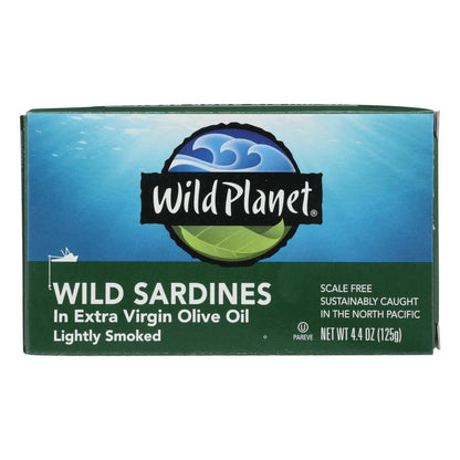 Wild Planet Premium Wild Sardines in Extra Virgin Olive Oil (Pack of 12 - 4.375 Oz.)