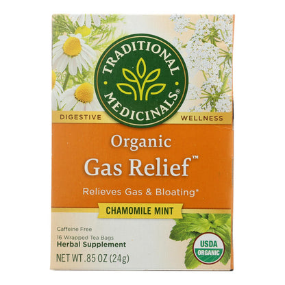Traditional Medicinals Organic Gas Relief Tea (6 x 16 Bags)