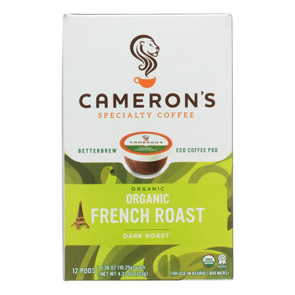 Cameron's Specialty Coffee, Organic French Roast, 72 Ct.