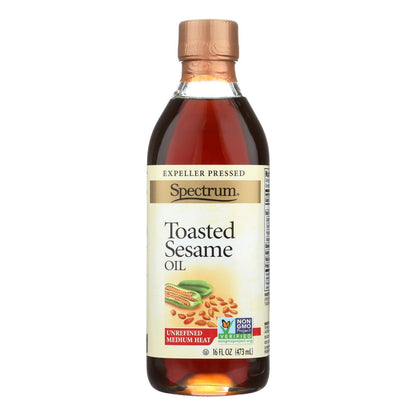 Spectrum Naturals Roasted Toasted Sesame Oil - 16 Fl Oz.